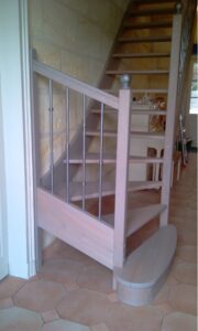 Dachary Escalier Gironde Balustres Metalliques Avec Viroles Acier