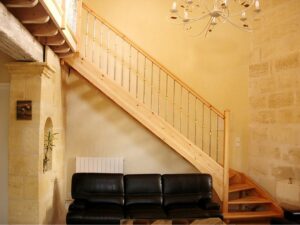 Dachary Escalier Gironde Balustres Metalliques Avec Viroles Laitons